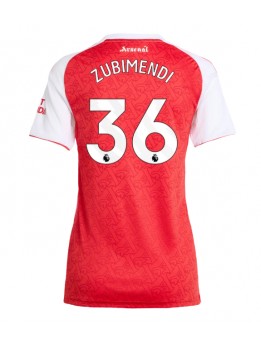 Arsenal Martin Zubimendi #36 Replika Hemmakläder Dam 2025-26 Kortärmad
